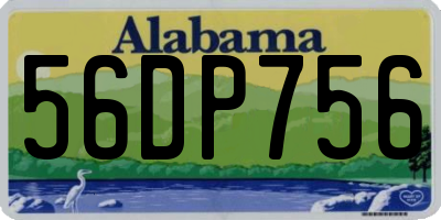 AL license plate 56DP756