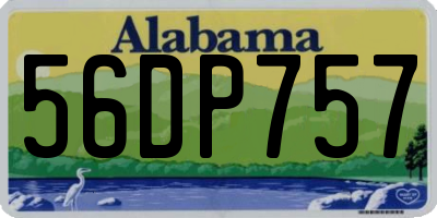 AL license plate 56DP757