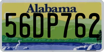 AL license plate 56DP762
