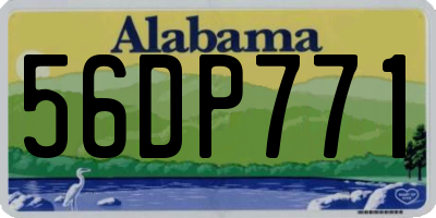 AL license plate 56DP771