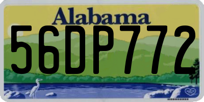 AL license plate 56DP772