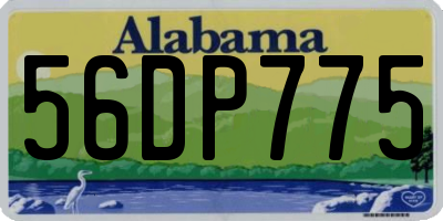 AL license plate 56DP775