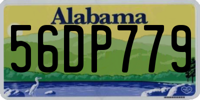 AL license plate 56DP779