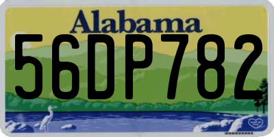 AL license plate 56DP782