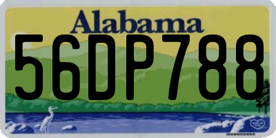 AL license plate 56DP788