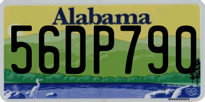 AL license plate 56DP790
