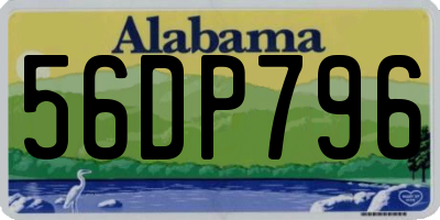 AL license plate 56DP796