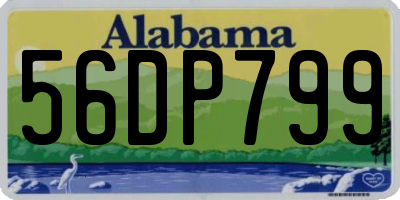 AL license plate 56DP799