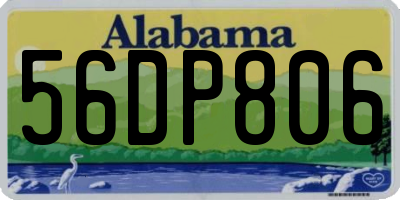 AL license plate 56DP806