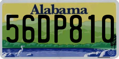 AL license plate 56DP810