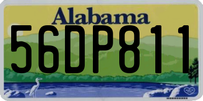 AL license plate 56DP811