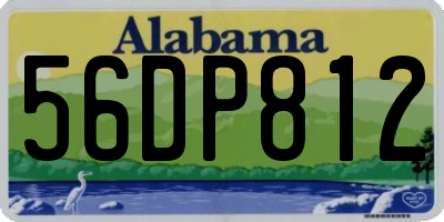 AL license plate 56DP812