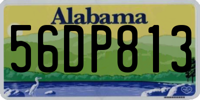 AL license plate 56DP813