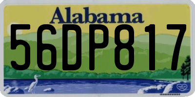 AL license plate 56DP817