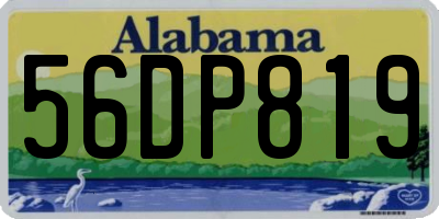 AL license plate 56DP819