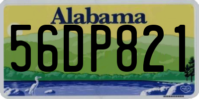AL license plate 56DP821