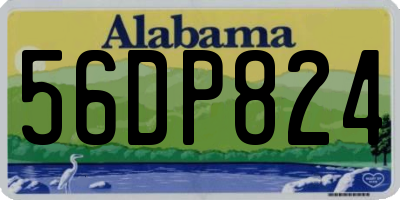 AL license plate 56DP824