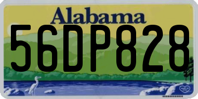 AL license plate 56DP828