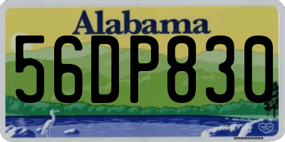 AL license plate 56DP830