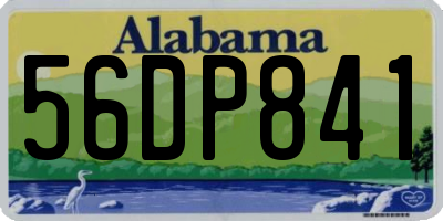 AL license plate 56DP841