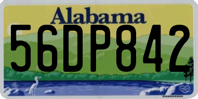 AL license plate 56DP842