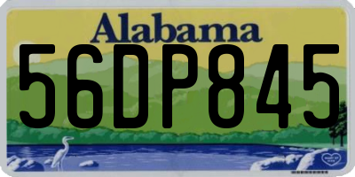 AL license plate 56DP845