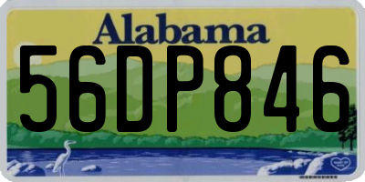 AL license plate 56DP846