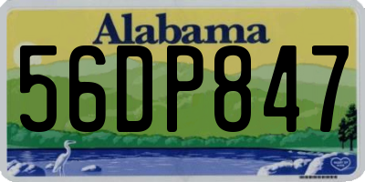AL license plate 56DP847