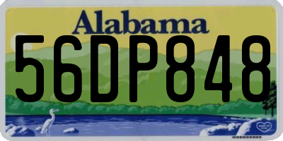AL license plate 56DP848