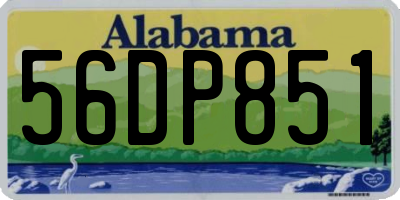 AL license plate 56DP851