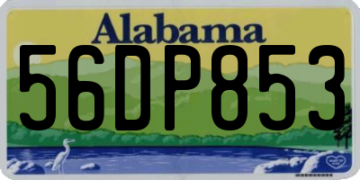AL license plate 56DP853
