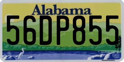 AL license plate 56DP855
