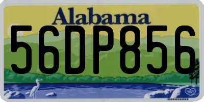 AL license plate 56DP856