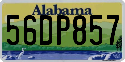 AL license plate 56DP857