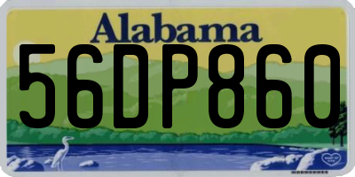 AL license plate 56DP860