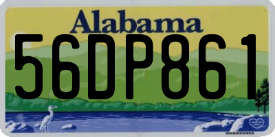 AL license plate 56DP861