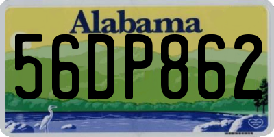 AL license plate 56DP862