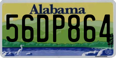 AL license plate 56DP864