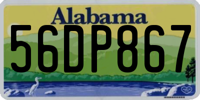 AL license plate 56DP867