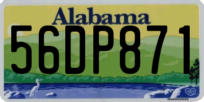 AL license plate 56DP871