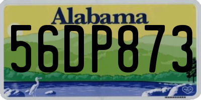 AL license plate 56DP873