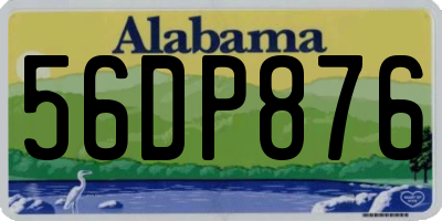 AL license plate 56DP876