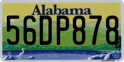 AL license plate 56DP878