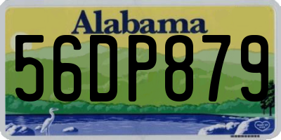 AL license plate 56DP879