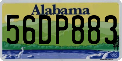 AL license plate 56DP883