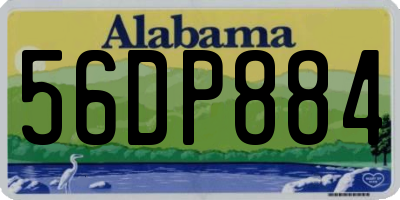 AL license plate 56DP884