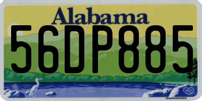 AL license plate 56DP885