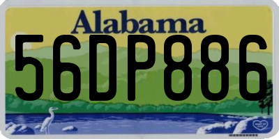 AL license plate 56DP886