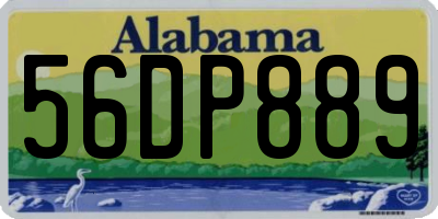 AL license plate 56DP889