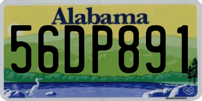 AL license plate 56DP891